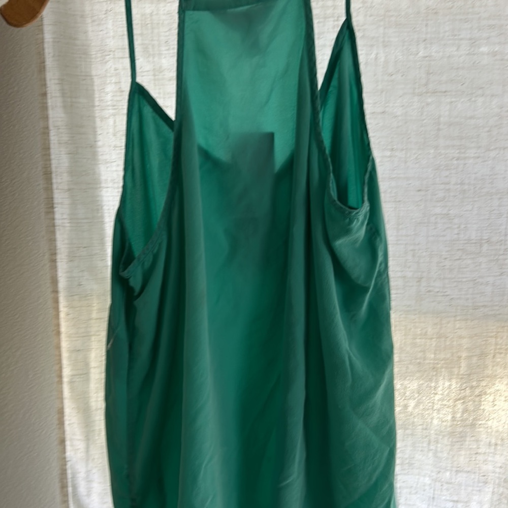 Lilly Pulitzer green silk tank top - Picture 2 of 3